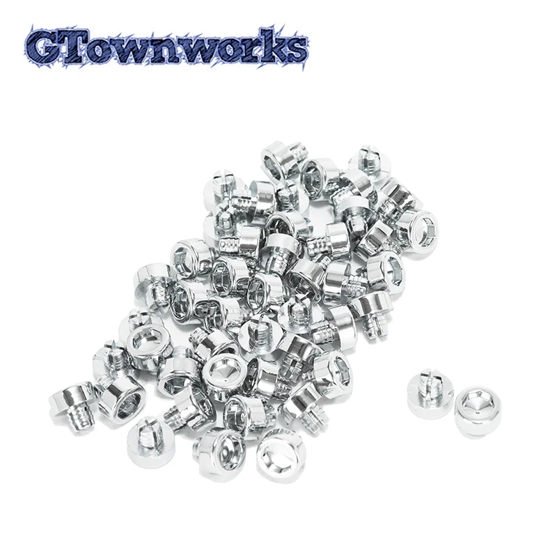 

GTownworks 100pcs x7.58mm Universal Wheel Rims Bolt Studs Cap For Rim Lip Decoration Replacement Car Styling Tunning Auto Parts