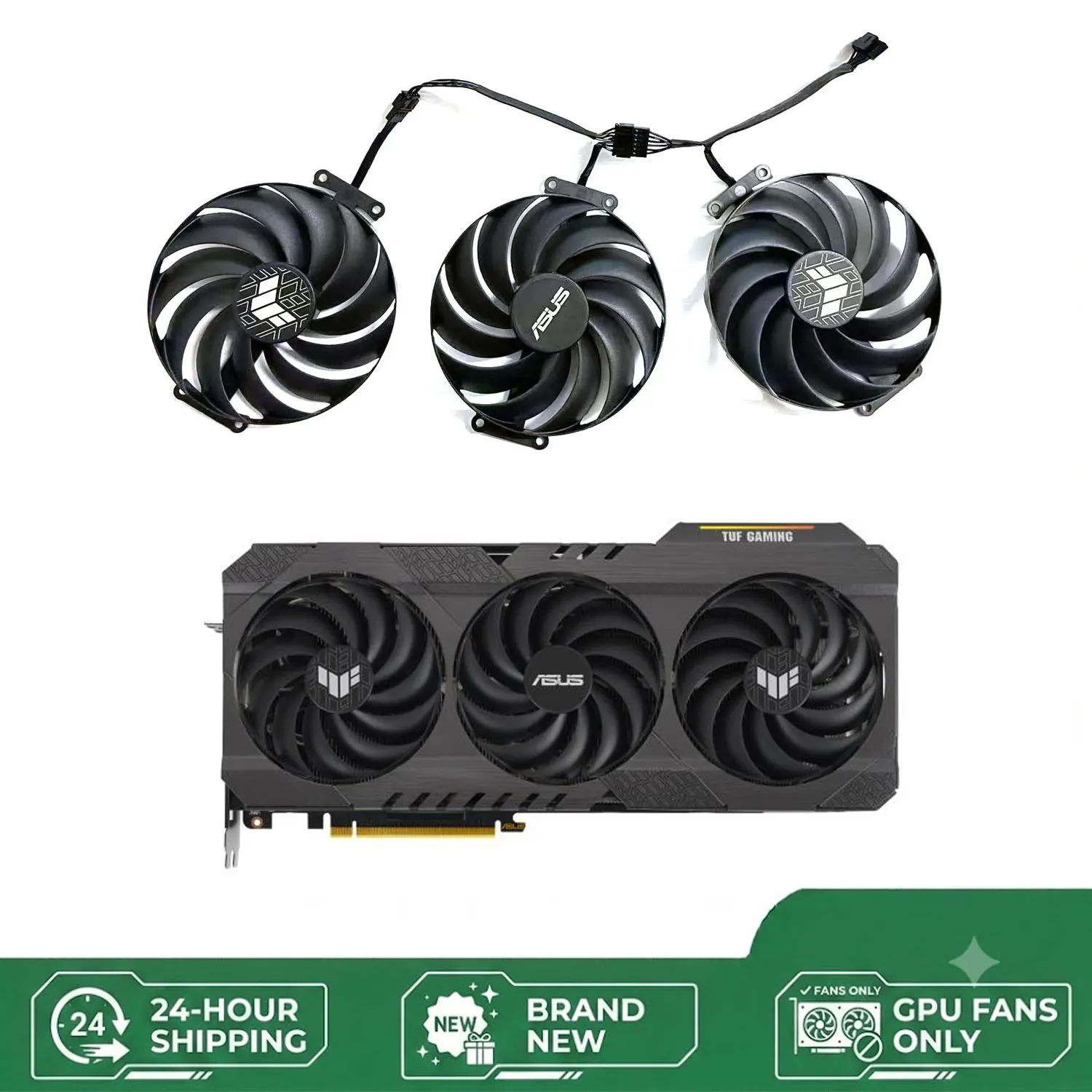 NEW For ASUS TUF RTX 4090 4070 Ti SUPER GAMING OG OC Graphics Card FD10015M12D 98MM 7PIN GPU Fan