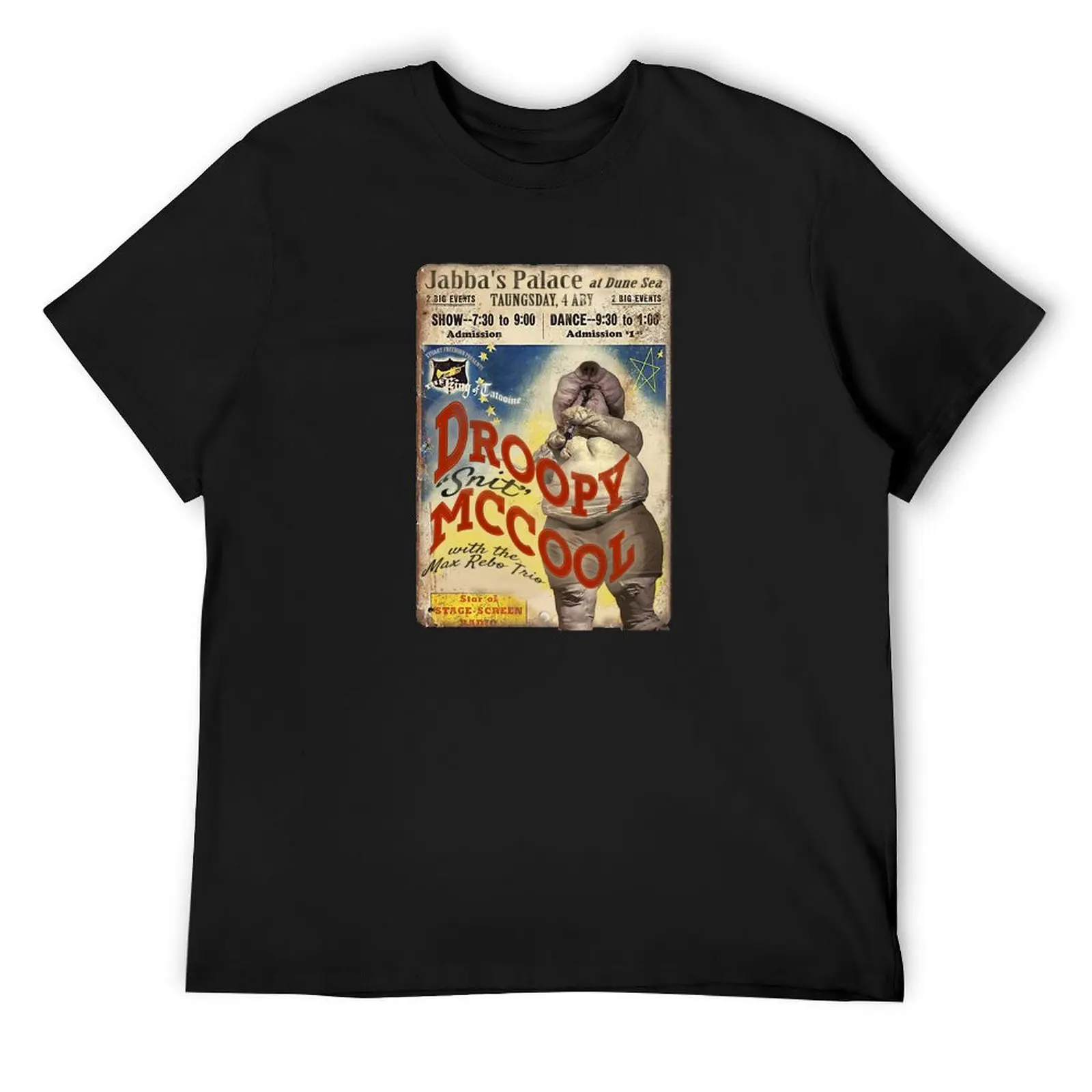 Vintage Style Fan Art Droopy McCool Concert Poster T-Shirt shirts graphic tees anime tshirt sweat shirts, men