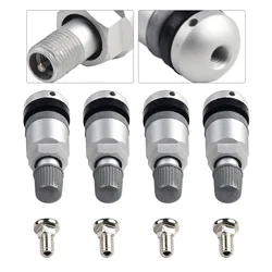 4pcs TPMS Tire Pressure Sensor Valve Stem For BMW 5 Series Front Rear Left Right Tire Pressure Monitoring Sensor Valve Set