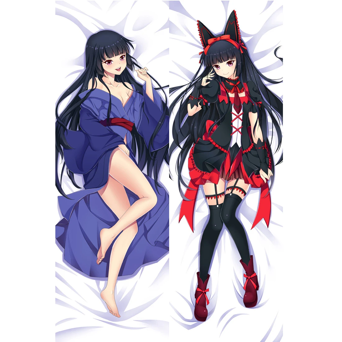 

Sexy Dakimakura Japanese Anime Gate Jieitai Kanochi Nite Rory Mercury Cute Pillow Cover Cases Hugging Body Bedding 510070