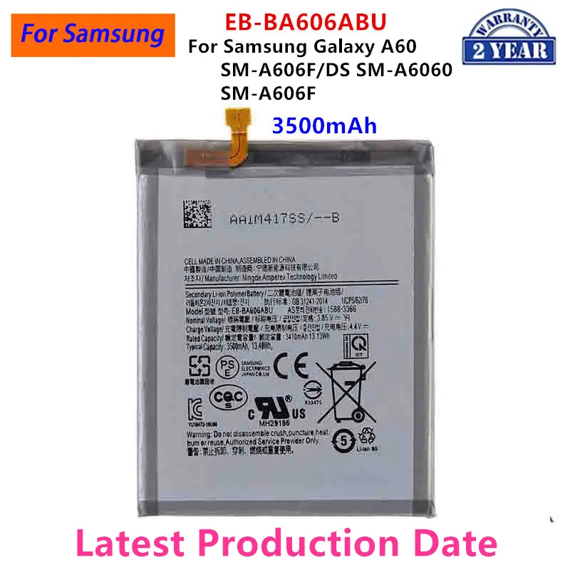 Brand New EB-BA606ABU 3500mAh Battery For Samsung Galaxy A60 SM-A606F/DS SM-A6060 SM-A606F Batteries