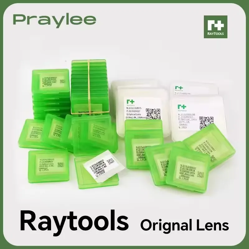 Raytools Oryginalna soczewka laserowa z oknem ochronnym 27,9x4,1 37x7 Soczewka laserowa do maszyn do cięcia włókien Części maszyn