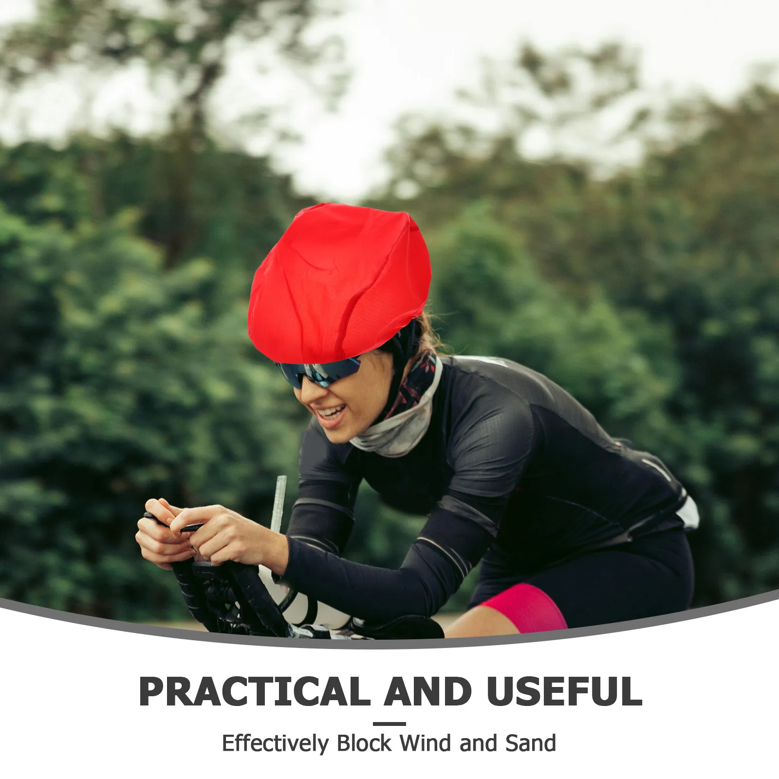 Waterproof Cycling Cover Windproof Dustproof Easy Install for Bicycle Motorcycle Ski Snowboard Helmets Rain Protection