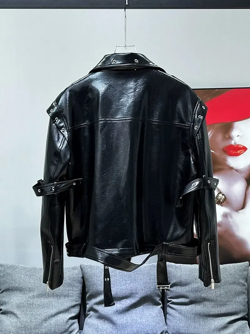 패션 느슨한 다목적 불규칙한 해체 디자인 여성 자켓 새로운 미국 2025 솔리드 컬러 여성 Outerwea