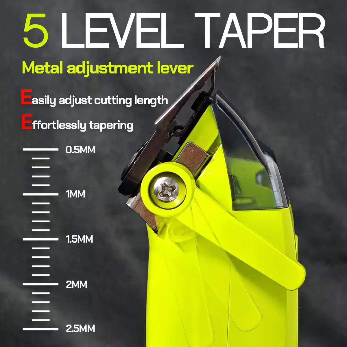 DK-079 Men's Professional Hair Clipper 7200RPM Brushless Motor 10W Full Metal Body DLC Ceramic Titanium Plated Blade Trimmer