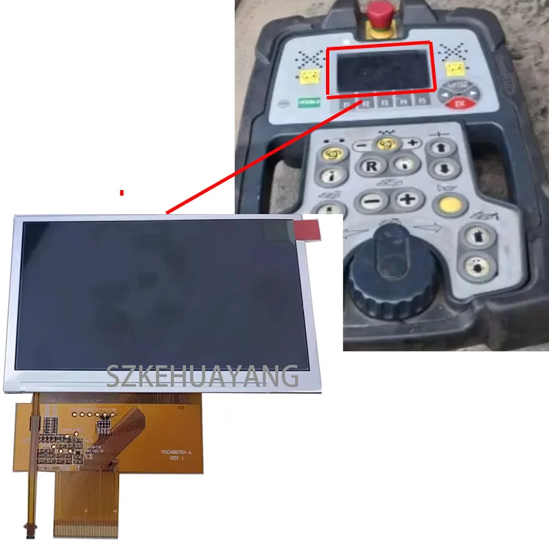 4.3inch Lcd Screen Display For VOGELE  1880-3 1900-3  1600-2 Paving machine road laying machine display screen accessories