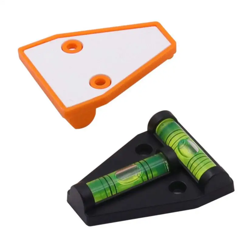 1pc Mini T Type Spirit Level Measurement Instrument Triangular Level T-type Spirit Bubble Shell Plastic Measuring Tools