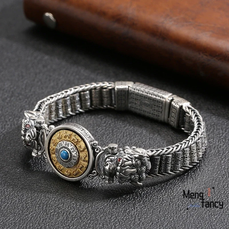 

Six Characters of Truth Old Dragon Head Bracelet Gossip Fashion Hipster Accessories Luxury Quality Jewelry Popular Holiday Gifts