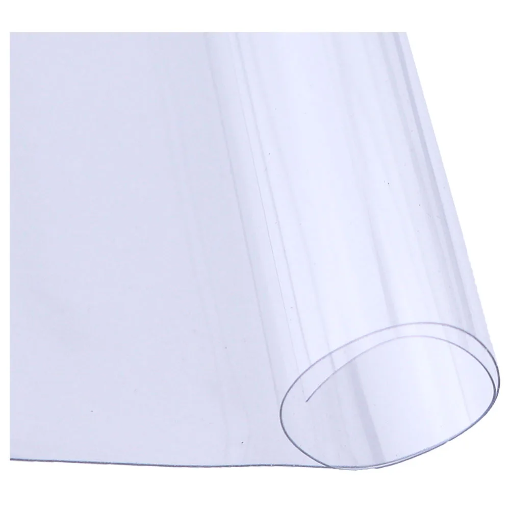 50x120cm Roll Clear Ultra-Transparent PVC Fabric Soft Glass Cloth Waterproof For DIY Craft Decor Protective 0.3/0.5mm BH105