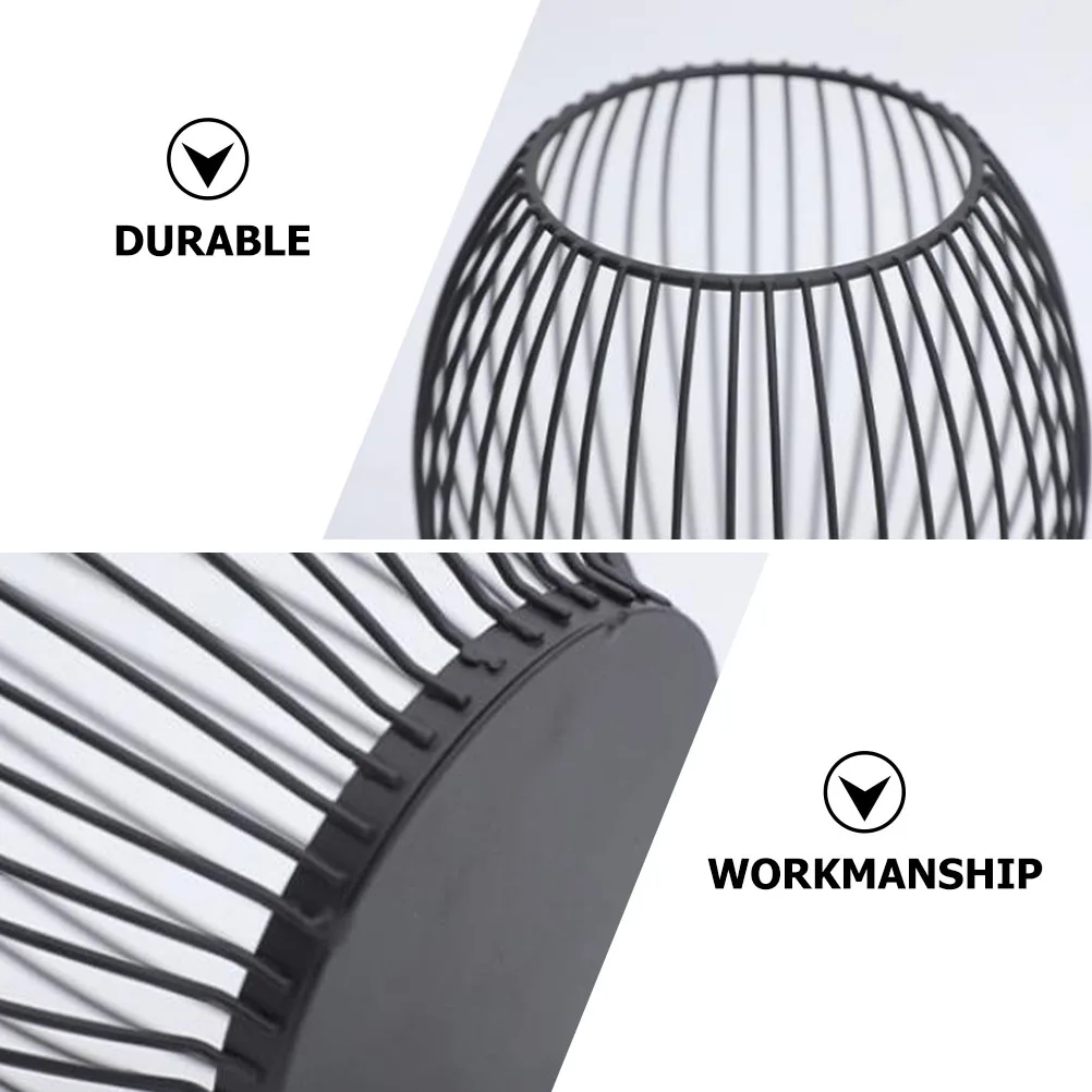 

Retro Metal Candlestick Ornament Iron Art Wire Holder Tabletop Stable Decorative Tray for Home Wedding Party Xmas