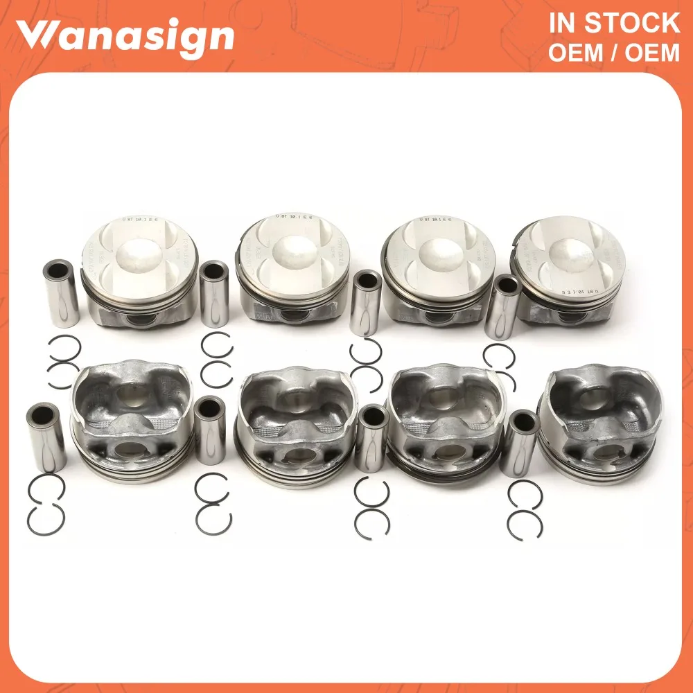 مجموعة المكبس والخواتم Φ84.5mm STD Fit 4.0 T لأودي A6 A7 A8 Quattro 4.0T TFSI CTGA CRDB CWUB CTFA V8 GAS 079107066 EN 079107066 EM