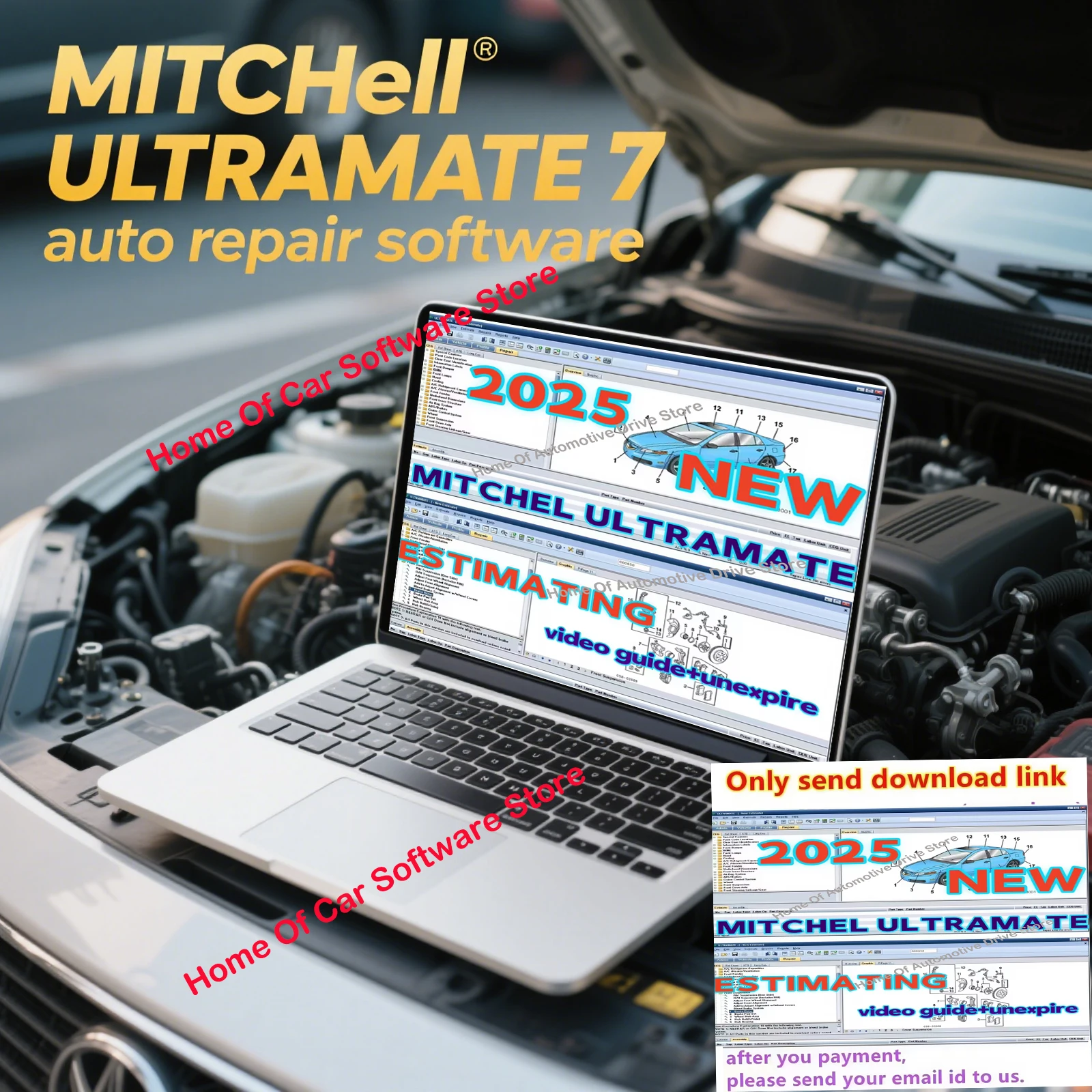 

2025 hot ! Newtest Car 2023 MITCHell ULTRAMATE 7 Advanced Estimating System Complete Patch Kit for Permanent Installation