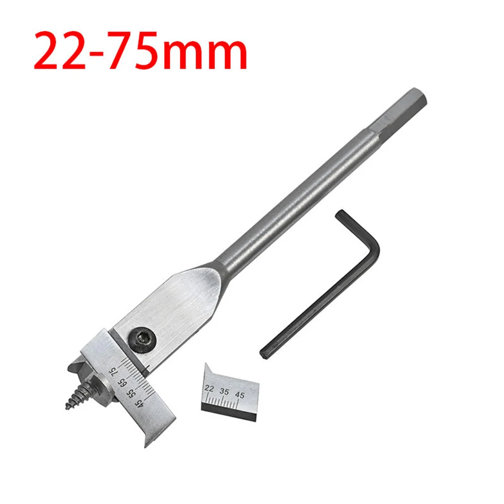DIY Enthusiasts DIY Projects Adjustable for spade Bit High Carbon Steel Bits Performance Easy To Adjust Efficient Drilling