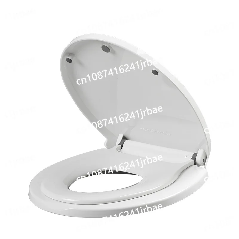 

O-Shaped Toilet Seat Slow Close Quiet Lid Thickened Durable for Both Adults Children Universal Bathroom Accessories