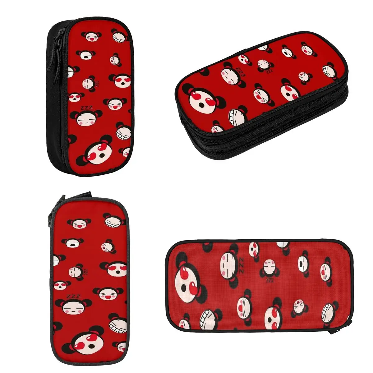 Pucca (3) Pencil Cases Large Capacity Pen Bags Pen Box Pencil Pouch For Boys Girls Students Stationery School Office