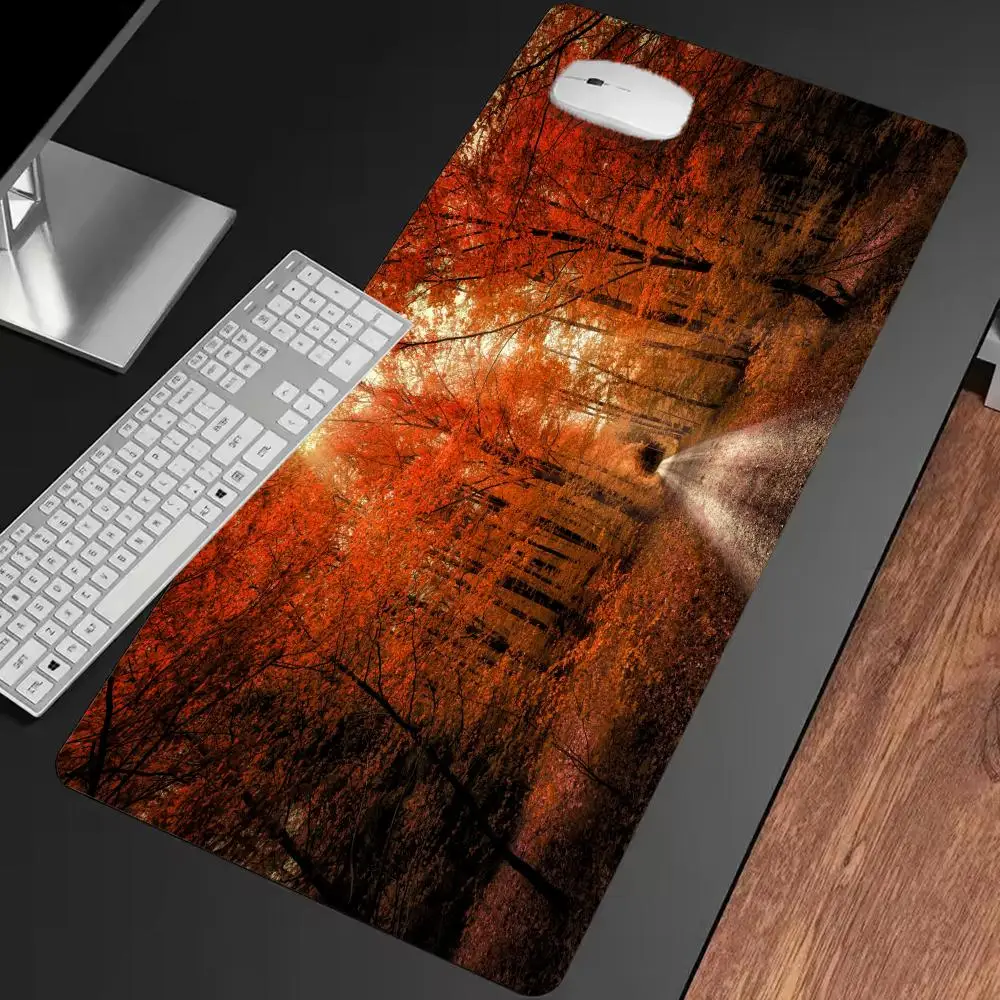 

Коврик для мыши Redwood Path, нескользящий игровой коврик для мыши разных размеров, коврик для мыши для киберспорта, игровой механический коврик для клавиатуры XXL, настольный коврик