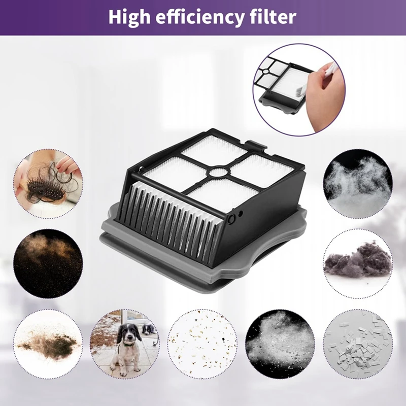 플라스틱 브러시 롤러 및 필터 키트, 티네코 아이플로어 3 및 아이플로어 원 S3 무선 습식 건식 진공 청소기용