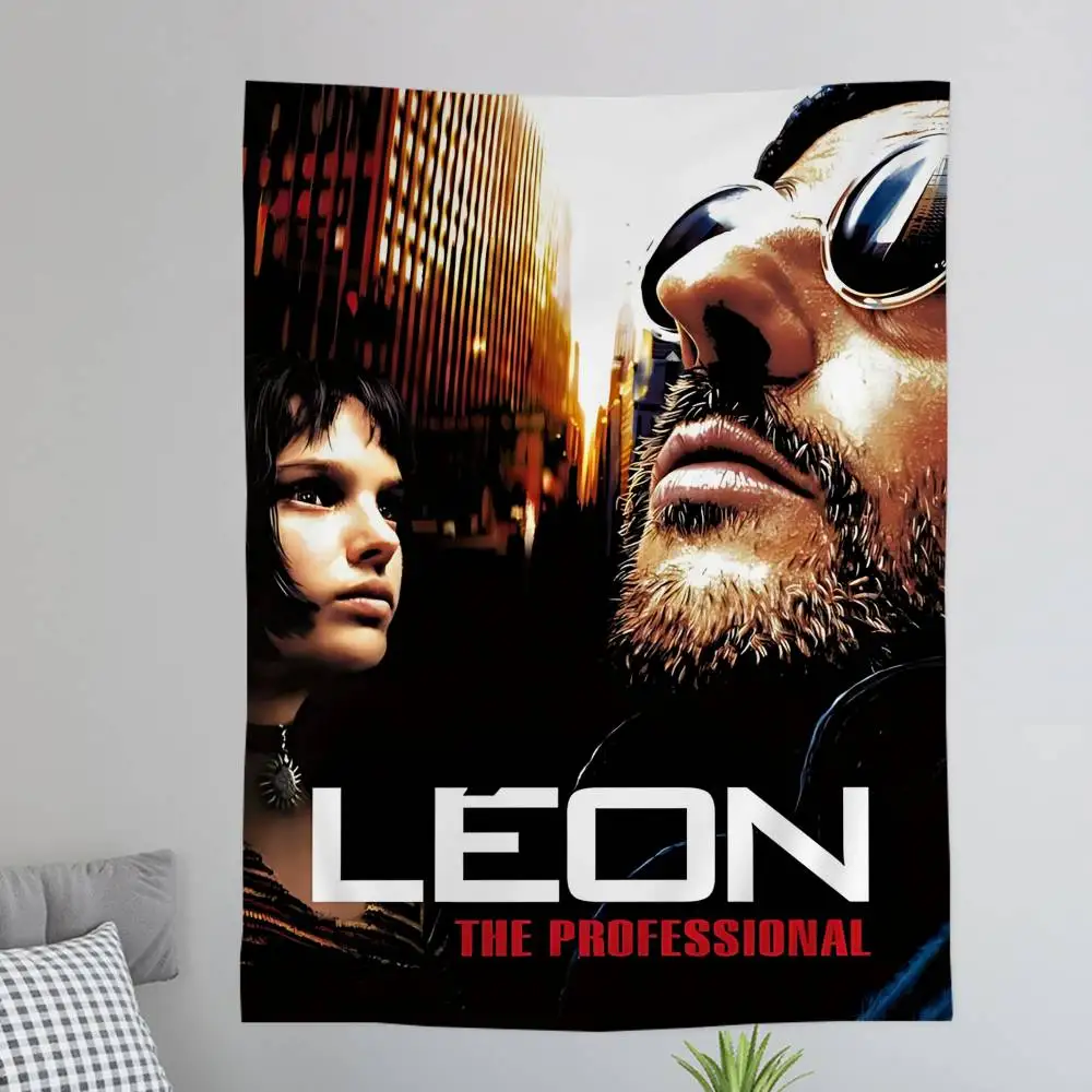 Movie L-Leon T-The P-Professional Cartoon Tapestry Art Science Fiction Room Home Decor Wall Hanging Sheets