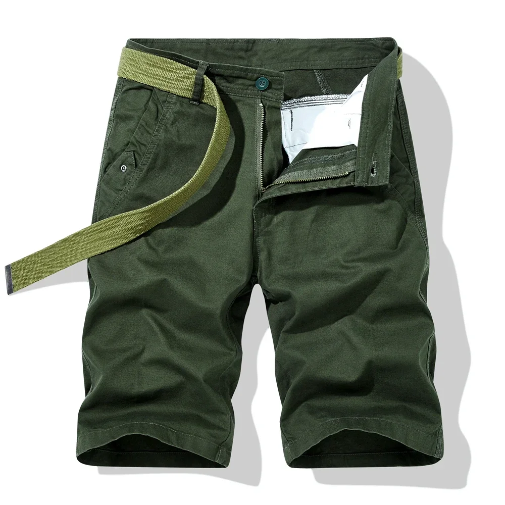 

Men Fashion Casual Shorts Lilitary Tactical Multi-pocket High Quality Cargo Shorts Male Cotton Loose Straight Steetwear Shorts