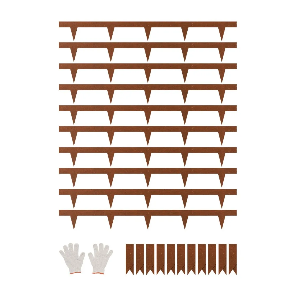

Steel Landscape Edging 10 Packs 40x4.5in Weather-Resistant Garden Edging