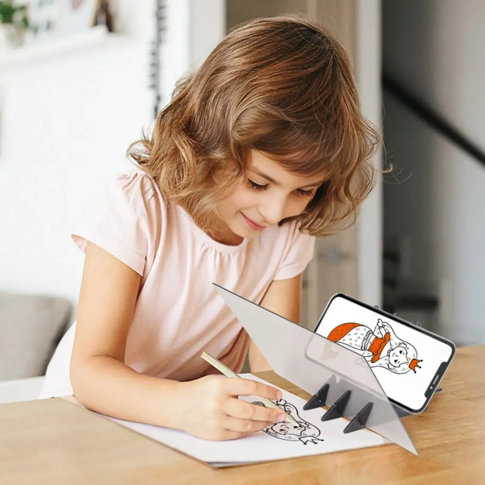 لوحة رسم بلاستيكية ABS لوحة رسم بصرية لوحة رسم شفافة للأطفال المبتدئين أداة رسم سهلة التتبع