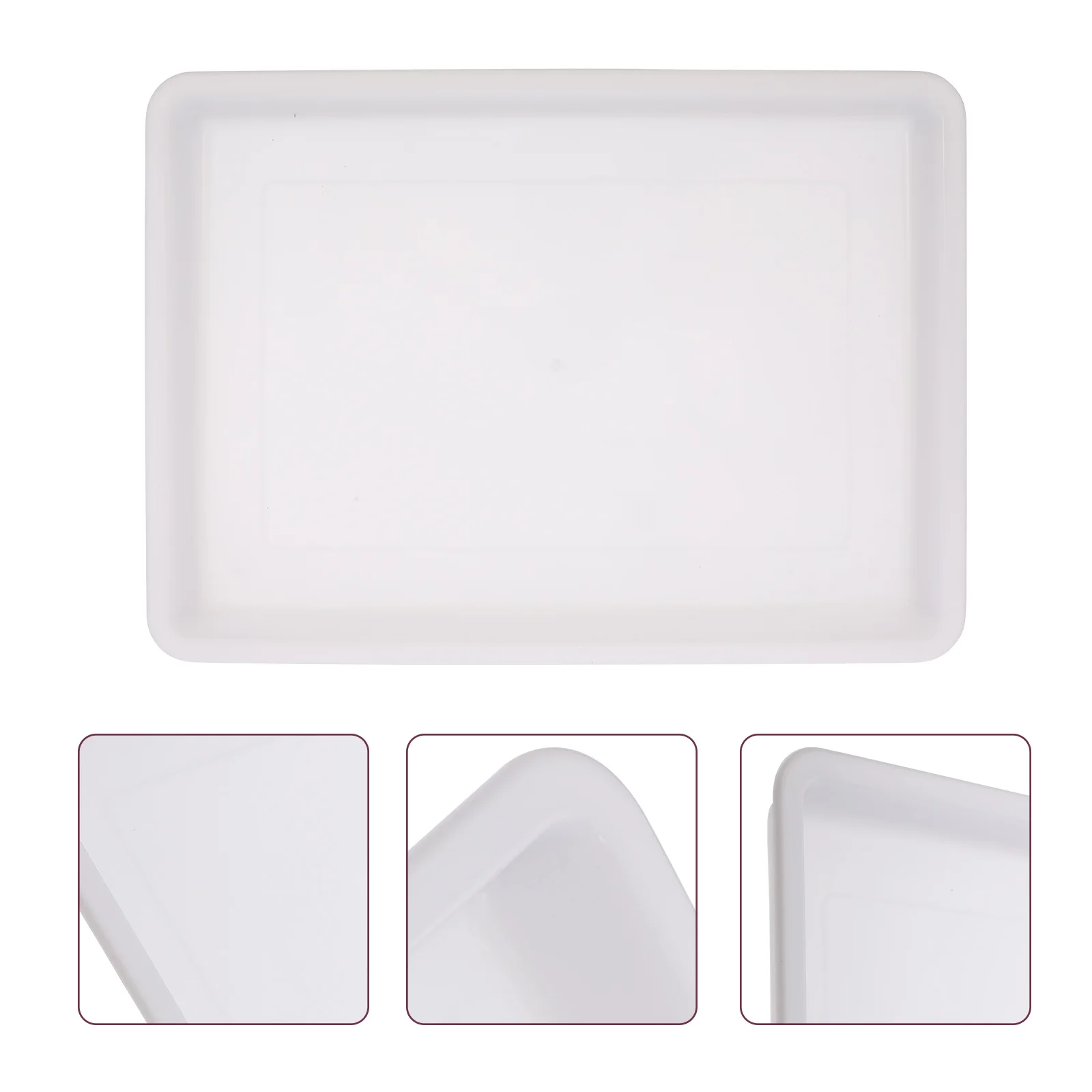 

2pcs Kids Pigment Plates Children Painting Tools Plastic Pigment Trays Water Painting Trays Color Mixing Tray Diy Art Tray