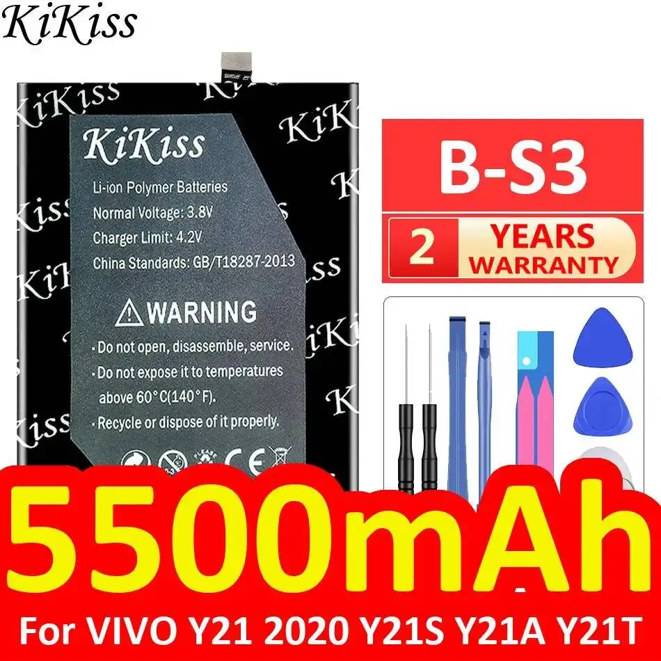 

5500Mah Premium Replacement B-S3 High-Efficiency For Vivo Y21 2020 Y21S Y21A Y21T Mobile Phone Battery