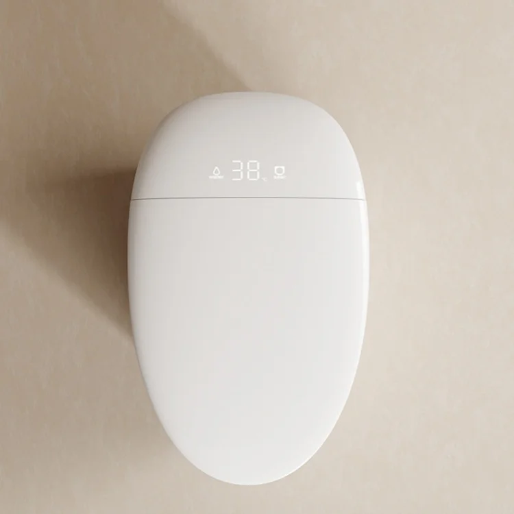 

js-New Design Egg Shape Bathroom Smart Toilet Self Cleaning Remote Control Automatic Ceramic Bidet Toilet Bowl！