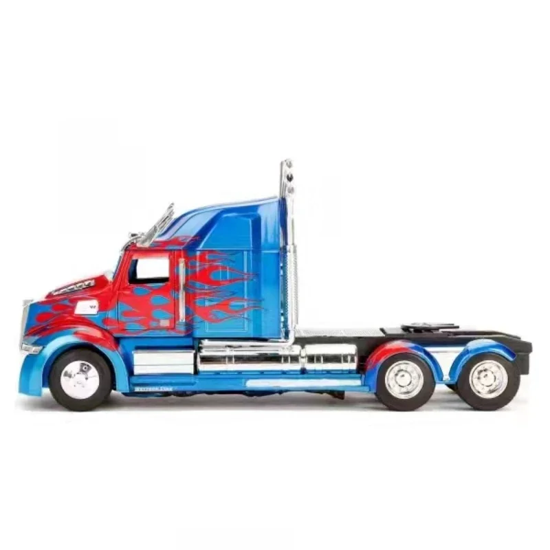 1:24 Transformers Optimus Prime Western Star 5700XE phantom Diecast Metal Model Alloy Toy Car per bambini collezione regalo J224