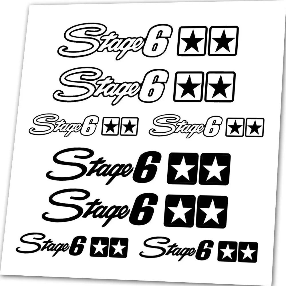 8 Pieces For Stage 6 Vinyl Die Cut Sticker Decal Kit