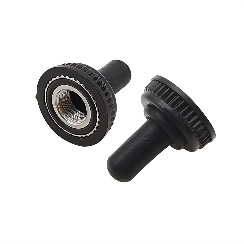 5/10/20Pcs 6mm Shaft Hole Mini Toggle Switch Water Dust Proof Cap Rubber Boot Cover WPC-05 Black