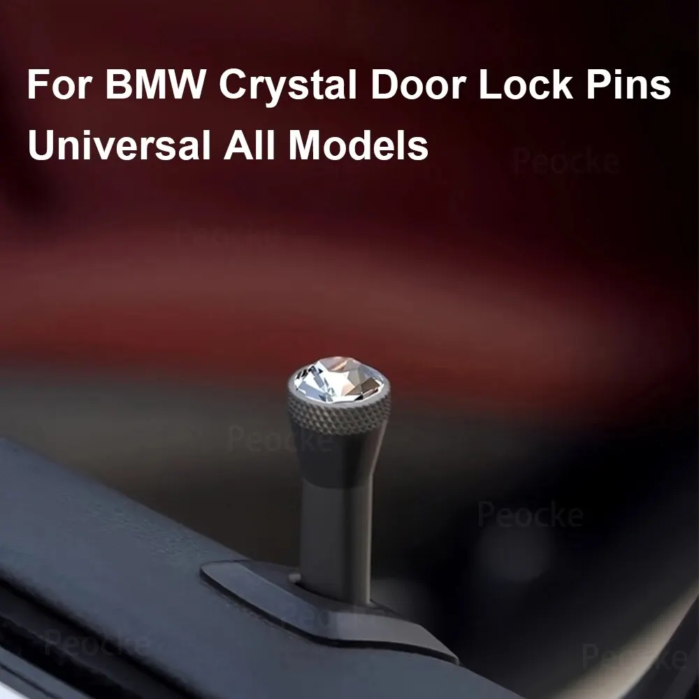 Crystal Door Pin Lock For BMW All Models G30 G20 G05 G15 G16 G01 F15 F16 F10 F20 F30 Easy Install Car Interior Accessories