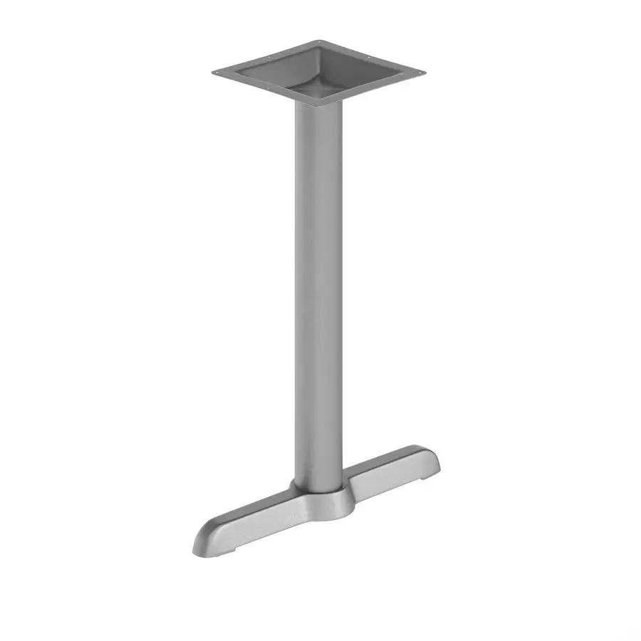 

Beverly 5 x 22 Restaurant Table TBase with 3 Diameter Table Height Column, Commercial TBase Cast Iron Restaurant Table Base, Sil