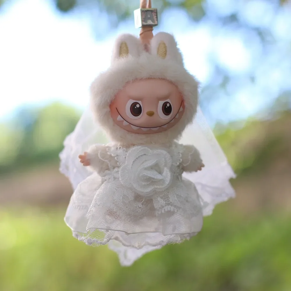

For 10cm Labubu 4.0 Mini Doll Clothes Clothing Set Outfit Accessories For Korea Kpop Exo Labubu Idol Wedding Dress Gift