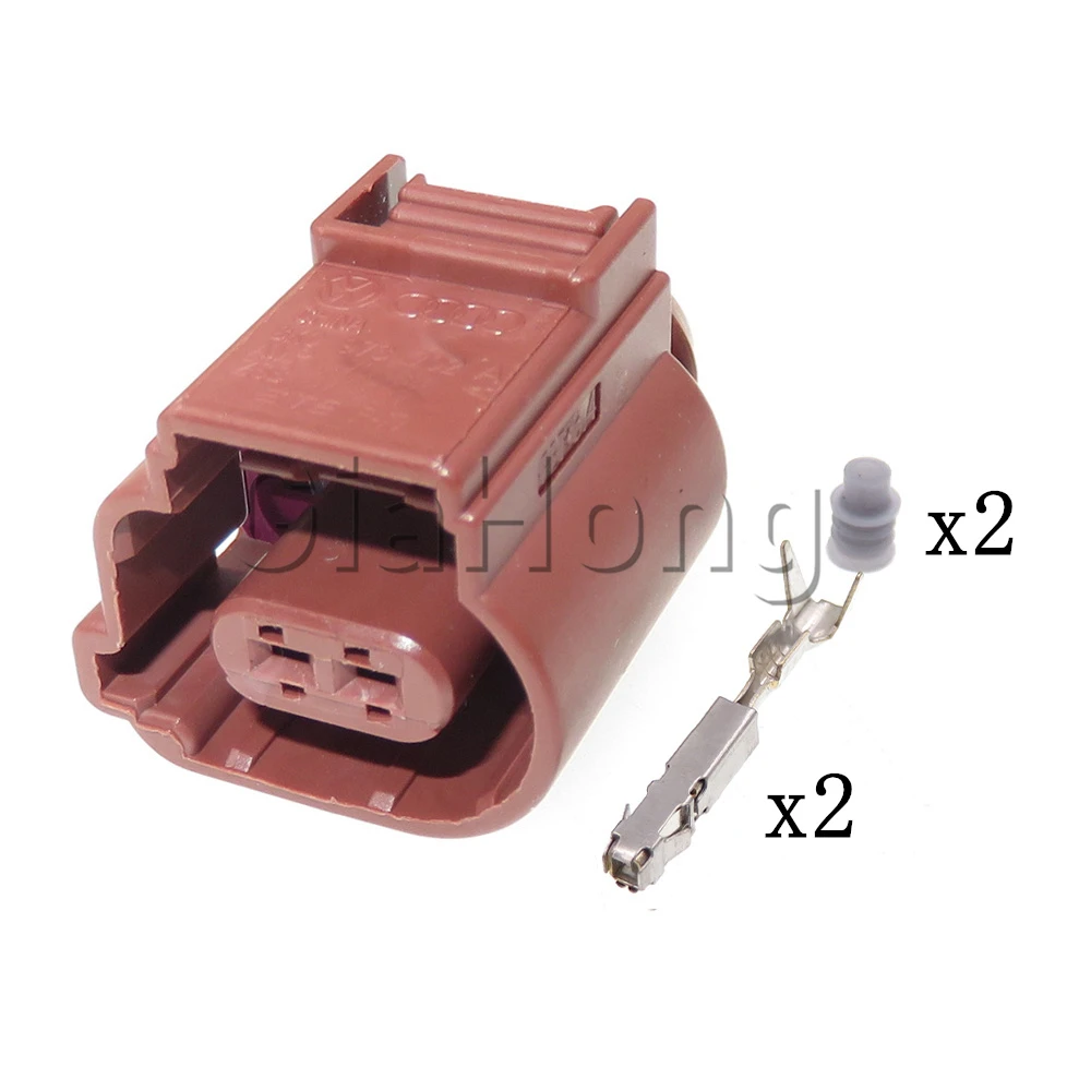 1 Set 2 Ways 8K0973702A 1670587-2 1670583 Auto Wire Harness Plastic Housing Socket AC Assembly For VW Audi Car Cable Connector