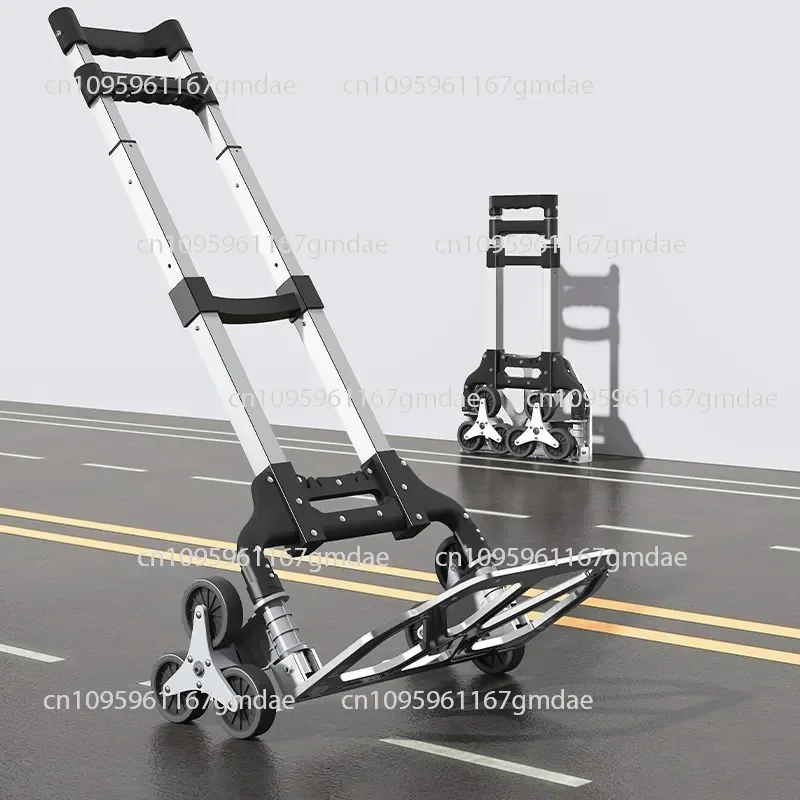 Folding trolley Home shopping Shopping Carrying goods Luggage cart Pick up express Light carrying small tie rod Climbing