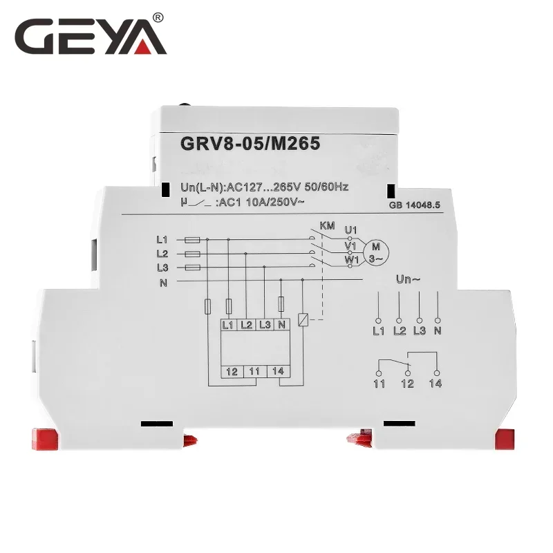 

GEYA Voltage Protection Relay with Phase Sequence Phase Failure Asymmetry Delay Time FunctionAC220V-460V