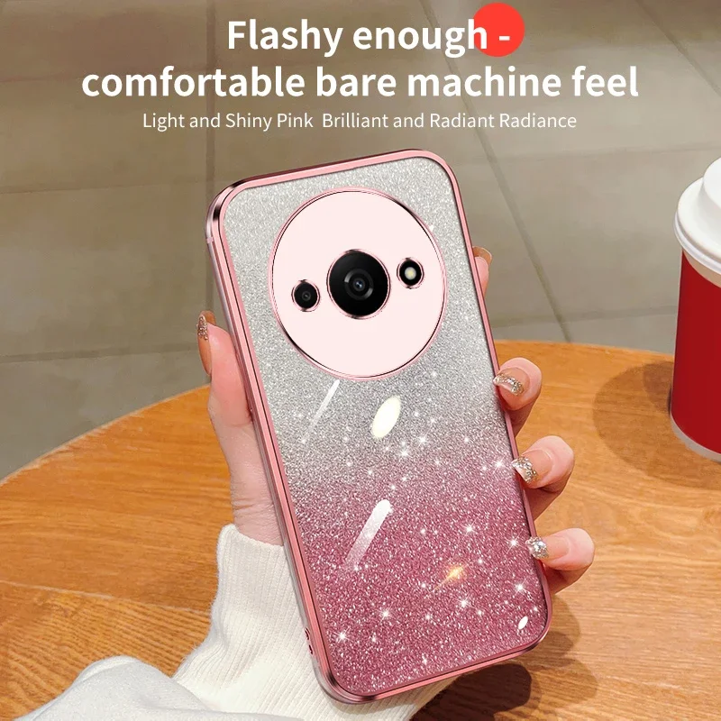 

Противоударный чехол для телефона с полной защитой объектива для Redmi A5 A4 A3x A1 A2 Plus K50i 5G, силиконовые мягкие чехлы из ТПУ на заднюю панель