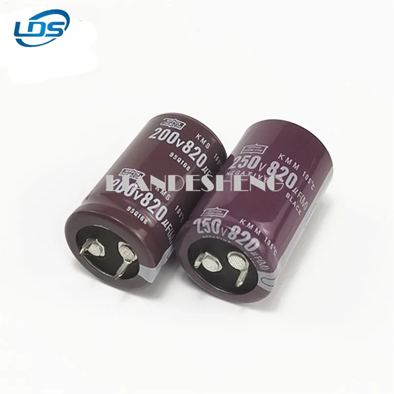 1pcs Bull Horn Aluminum electrolytic Capacitor 200V820UF Electrolytic Capacitor 820UF 250V 22*40 25×45 30x30