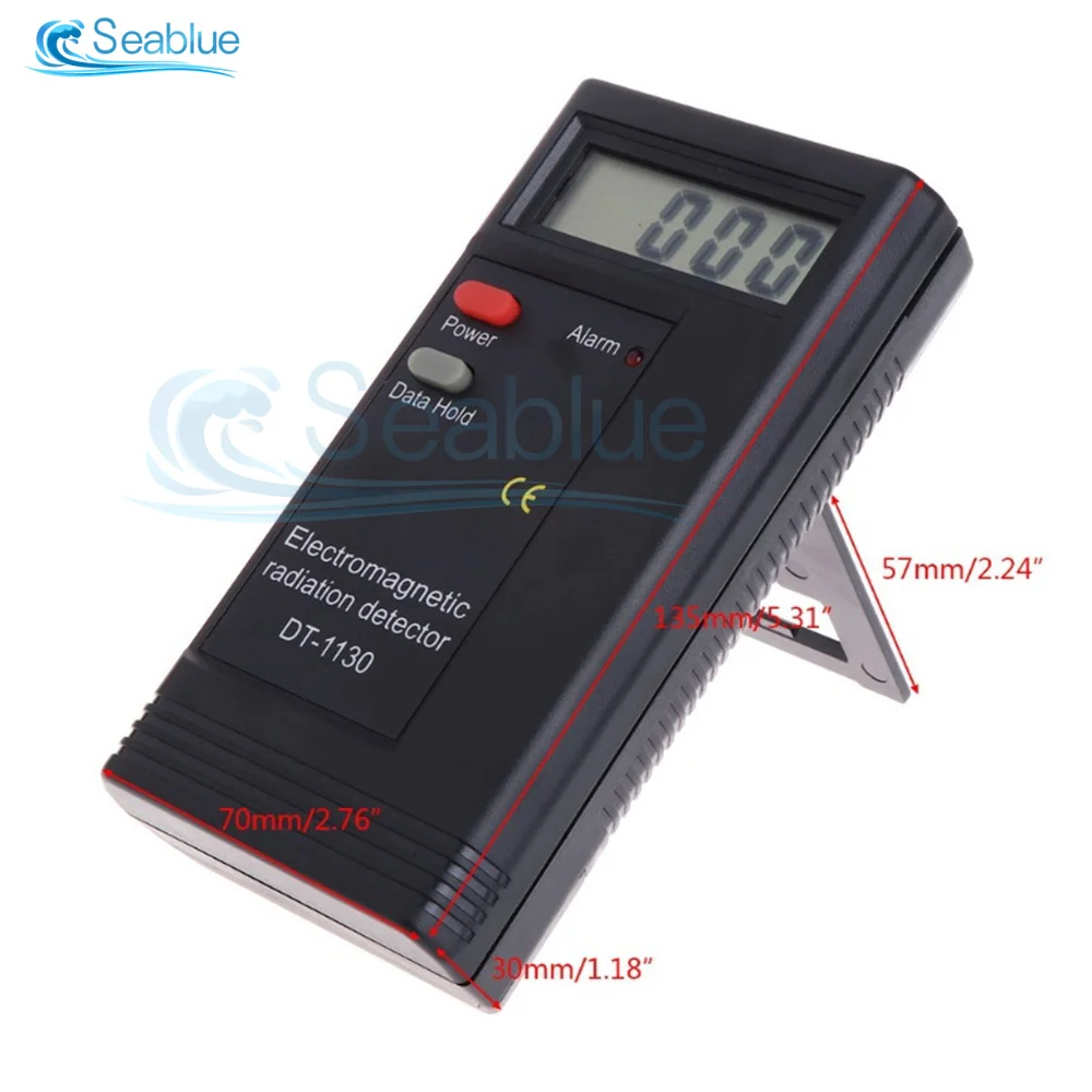 DT-1130 EMF Meter Smart Digital Electromagnetic 50HZ-1999 Field Radiation Detector Meter Rechargeable Handheld Portable for Home