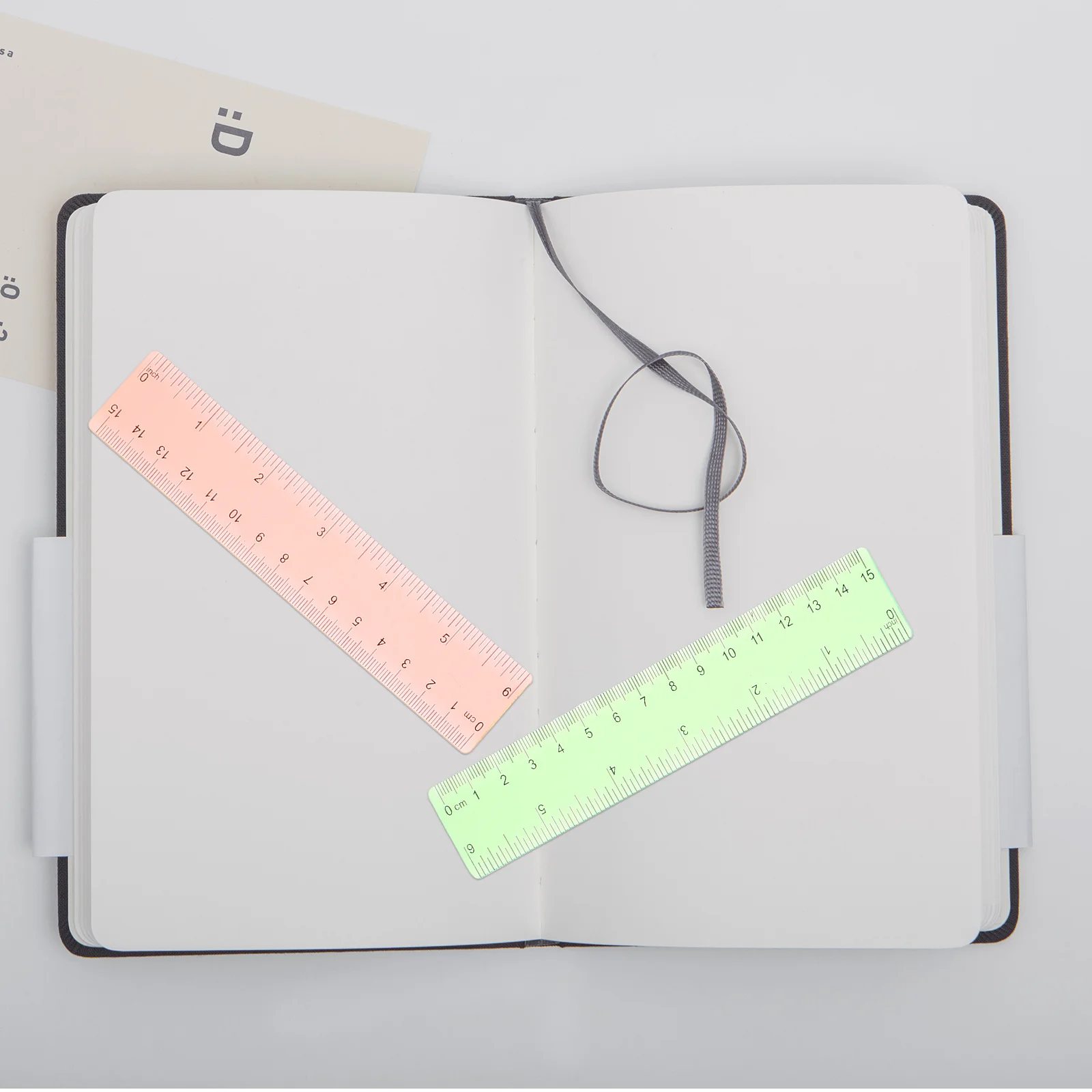 14Pcs Colored Transparent Ruler Multi-Functional Drawing Kit for Students Architects Engineers School Office Supplies