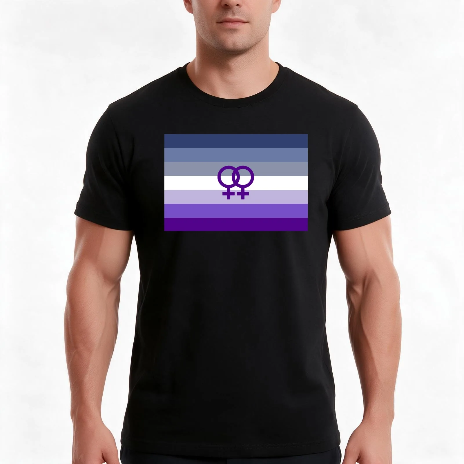 Butch Lesbian WLW Pride Flag T-Shirt, Summer Casual Cotton Tee, Oversized Streetwear Tops, Vintage Graphic Print, 100% Cotton