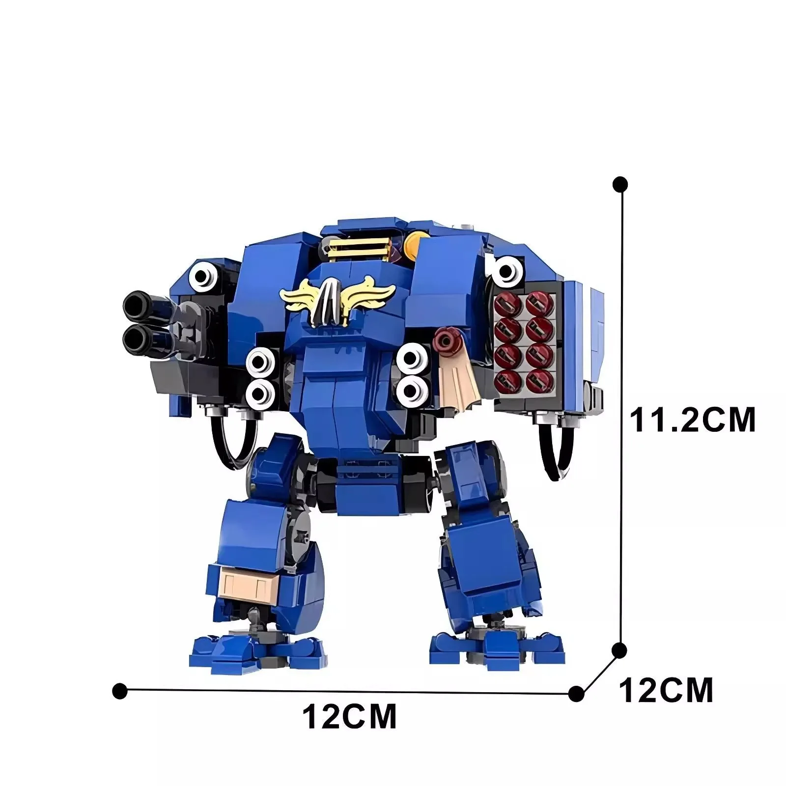 MOC-175634 Ballistus Dreadnought Mecha Warrior Model Building Blocks Battle Robot Puzzle Bricks Assemble Toys Creative Kids Gift