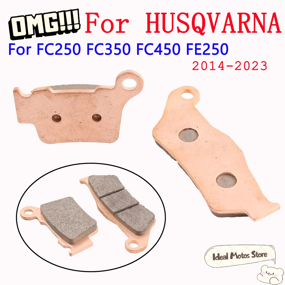 

For Husqvarna CR WR TXC FC FX TC TX FE TE 150 85 125 250 300 350 450 501 Motorcycle Accessories Front Rear Brake Pads