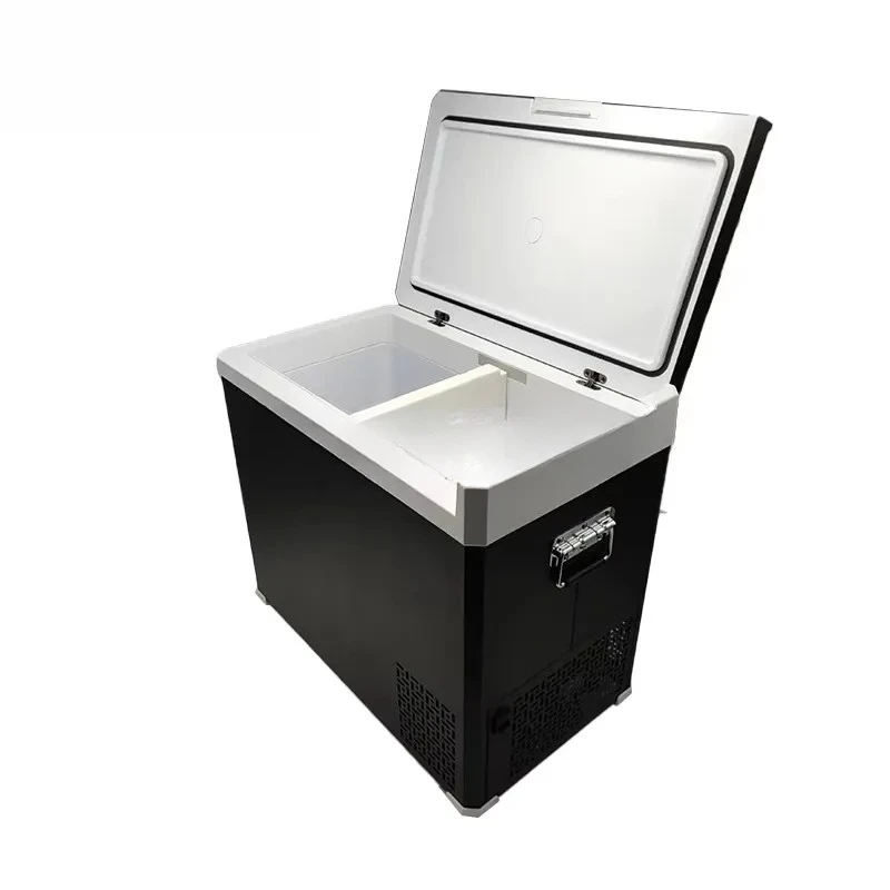 for 50L Dual Zone 12V 24V Car Freezer 45W Low Power Portable Refrigerator  Metal Fast Cooling Fridge for Vehicle Truck