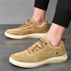 Minimalist Comfort Men Hand Woven Canvas Shoes Solid Color Slip On Design Soft Outsole All Daily Street Leisure Walking Footwear