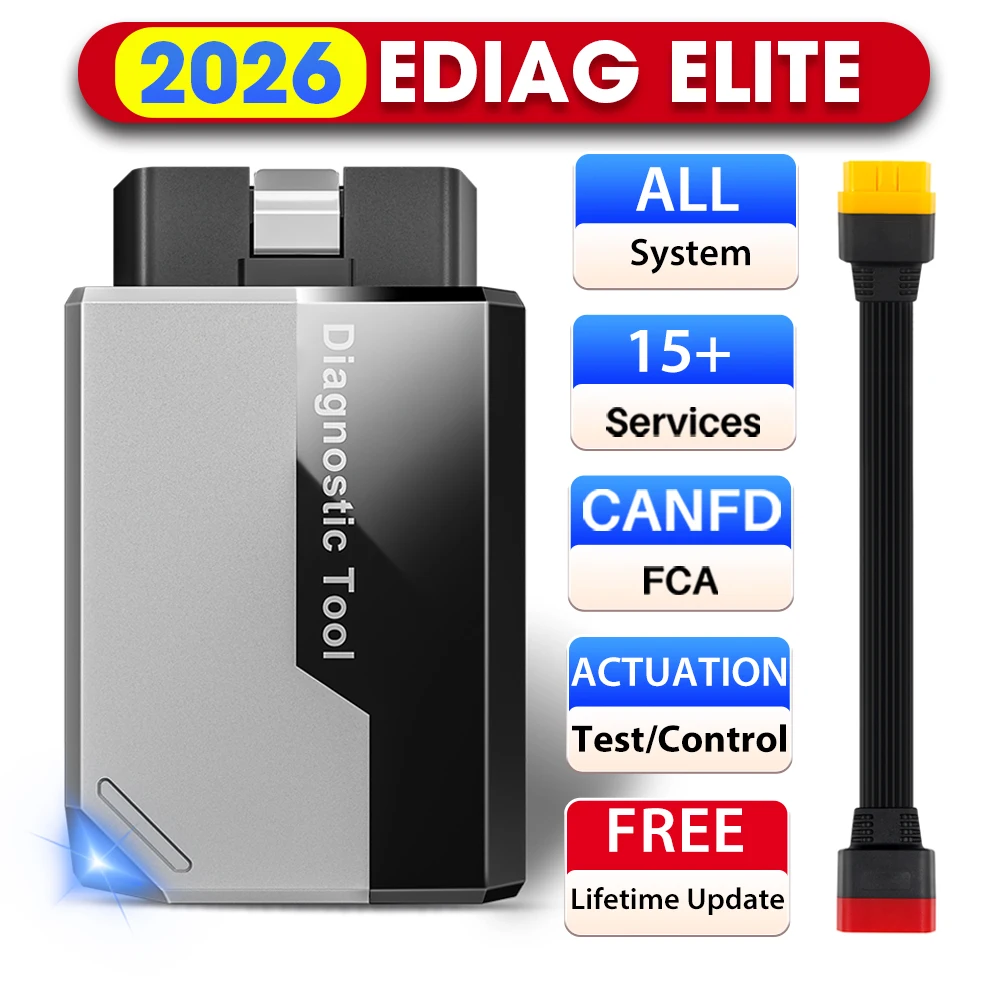 Image of KINGBOLEN Ediag Elite OBD2 Scanner OBDII Auto-Diagnosegerät 15 Reset-Funktionen Aktiver Test CANFD FCA Autoauth Lebenslange Kostenlose Updates