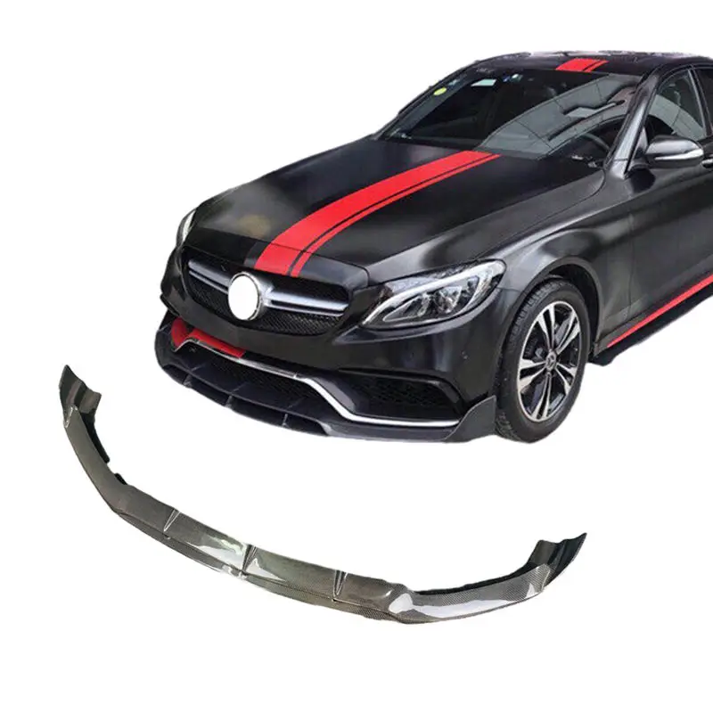 

W205 PSM Style Carbon Fiber Fibre Body Kit Front Lip Splitter Fits for Mercedes Benz C Class W205 2015-2018
