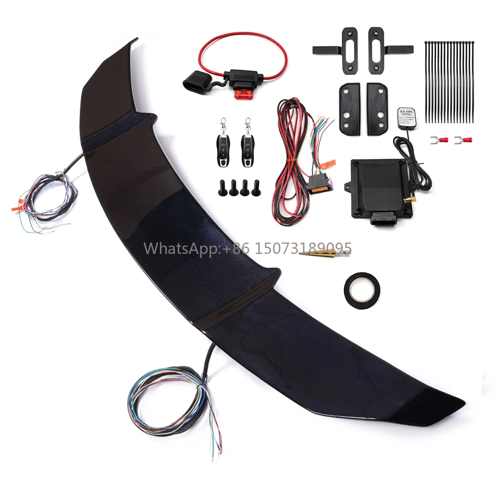 

Universal Glossy Black Electric Automatic Boot Trunk Spoiler With Remote Control